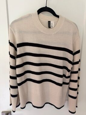 Divided H&M Striped Crewneck Sweater